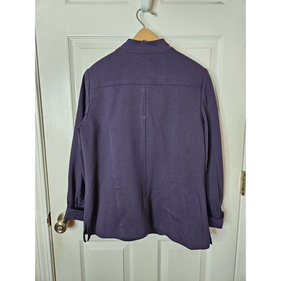 COLDWATER CREEK blazer jacket Coat Purple Vintage lightweight Size14 - Picture 5 of 5